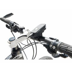 Svietidlo na bicykel, 350lm, 1,2Ah Li-Po, IPX4, microUSB nabíjanie, klaksón, EXTOL LIGHT - obr. 1