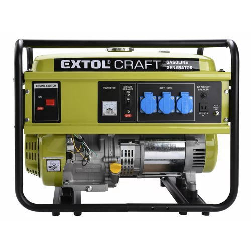 Elektrocentrála rámová benzínová, 1F, 5,5kW/230V, CRAFT /EXTOL/ - obr. 1