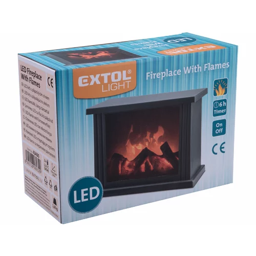 Krb s plápolajúcim ohňom LED, LIGHT /EXTOL/ - obr. 2