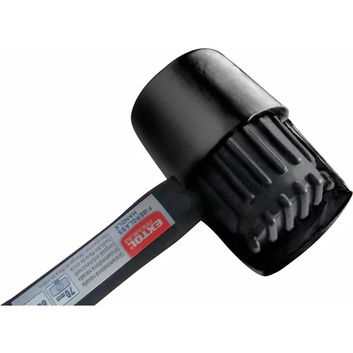 Kladivo gumené čierne sklolaminátová násada, Ø50mm, 280g, PREMIUM /EXTOL/ - obr. 1
