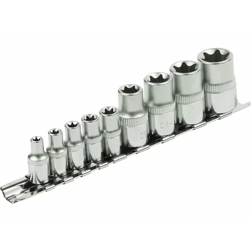 Hlavice nástrčné Torx, 1/4'' E5-18, CrV, EXTOL PREMIUM