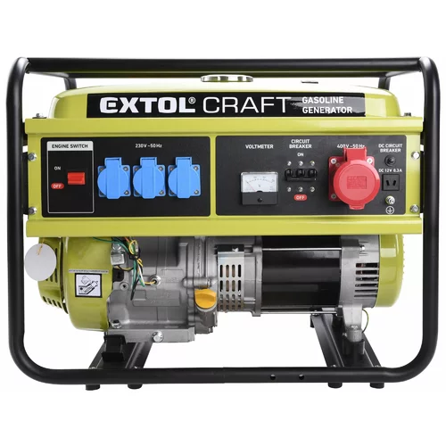 Elektrocentrála rámová benzínová, 3F, 5,5kW/400V, CRAFT /EXTOL/ - obr. 1
