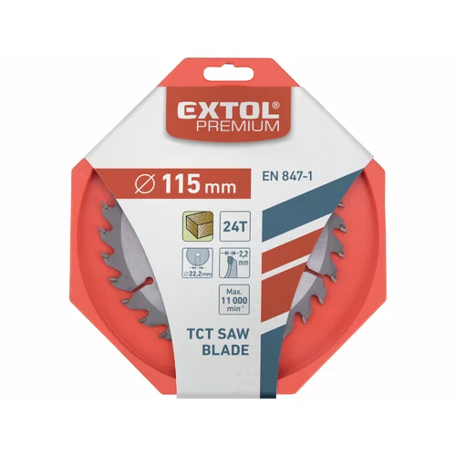 Kotúč pílový s SK plátkami, Ø140x2,8x16mm, 30z, PREMIUM /EXTOL/ - obr. 1