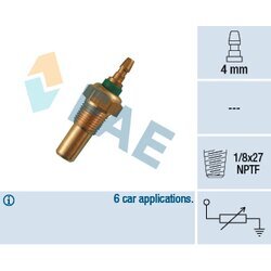 Snímač teploty chladiacej kvapaliny FAE 32470