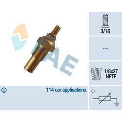 Snímač teploty chladiacej kvapaliny FAE 32190
