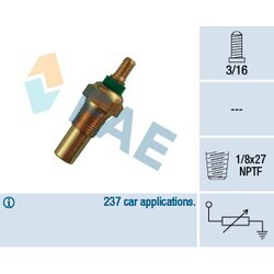Snímač teploty chladiacej kvapaliny FAE 32010