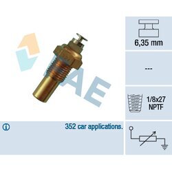Snímač teploty chladiacej kvapaliny FAE 32230