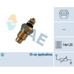 Snímač teploty chladiacej kvapaliny FAE 30260