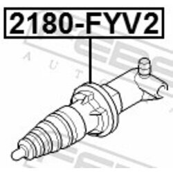 Pomocný spojkový valec FEBEST 2180-FYV2 - obr. 1