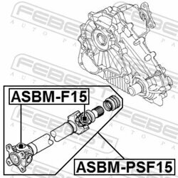 Kĺbový hriadeľ pohonu nápravy FEBEST ASBM-PSF15 - obr. 1
