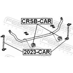 Uloženie priečneho stabilizátora FEBEST CRSB-CAR - obr. 1