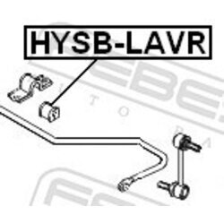 Uloženie priečneho stabilizátora FEBEST HYSB-LAVR - obr. 1