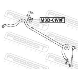 Uloženie priečneho stabilizátora FEBEST MSB-CW8F - obr. 1