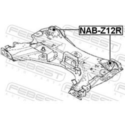 Uloženie tela nápravy FEBEST NAB-Z12R - obr. 1