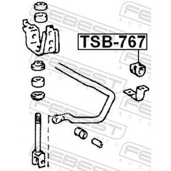 Uloženie priečneho stabilizátora FEBEST TSB-767 - obr. 1