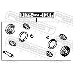 Opravná sada brzdového strmeňa FEBEST 0175-ZZE120F - obr. 1