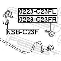 Tyč/Vzpera stabilizátora FEBEST 0223-C23FL - obr. 1