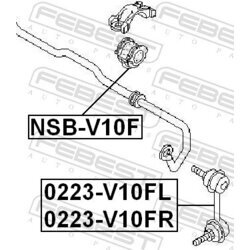 Tyč/Vzpera stabilizátora FEBEST 0223-V10FL - obr. 1