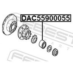 Ložisko kolesa FEBEST DAC55900055 - obr. 1