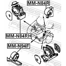 Uloženie motora FEBEST MM-N94F - obr. 1