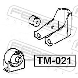 Uloženie motora FEBEST TM-021 - obr. 1