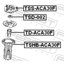 Ložisko pružnej vzpery FEBEST TSS-ACA30F - obr. 1