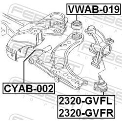 Uloženie riadenia FEBEST VWAB-019 - obr. 1