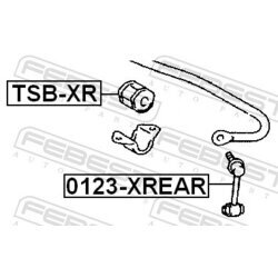 Tyč/Vzpera stabilizátora FEBEST 0123-XREAR - obr. 1