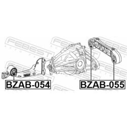Uloženie, diferenciál FEBEST BZAB-055 - obr. 1