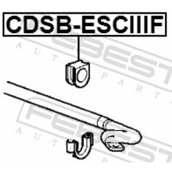 Uloženie priečneho stabilizátora FEBEST CDSB-ESCIIIF - obr. 1