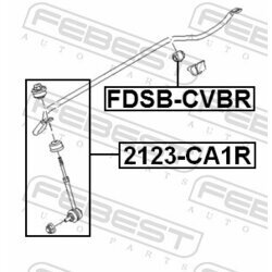Uloženie priečneho stabilizátora FEBEST FDSB-CBVR - obr. 1