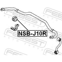 Uloženie priečneho stabilizátora FEBEST NSB-J10R - obr. 1