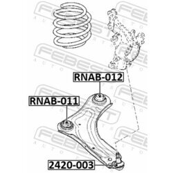 Uloženie riadenia FEBEST RNAB-012 - obr. 1