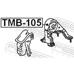 Uloženie motora FEBEST TMB-105 - obr. 1