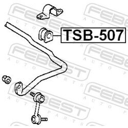 Uloženie priečneho stabilizátora FEBEST TSB-507 - obr. 1