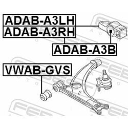 Uloženie riadenia FEBEST ADAB-A3LH - obr. 1