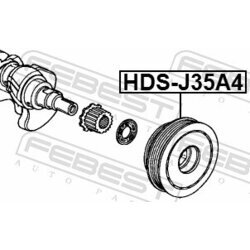 Remenica kľukového hriadeľa FEBEST HDS-J35A4 - obr. 1