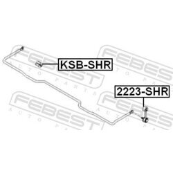 Uloženie priečneho stabilizátora FEBEST KSB-SHR - obr. 1