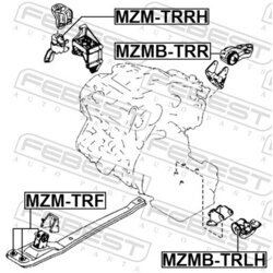 Uloženie motora FEBEST MZM-TRF - obr. 1