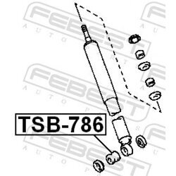 Vymedzovacia trubka pre tlmič pérovania FEBEST TSB-786 - obr. 1