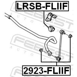 Uloženie priečneho stabilizátora FEBEST LRSB-FLIIF - obr. 1
