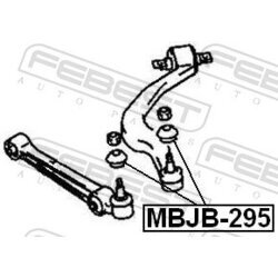 Súprava na opravu, zvislý/vodiaci kĺb FEBEST MBJB-295 - obr. 1