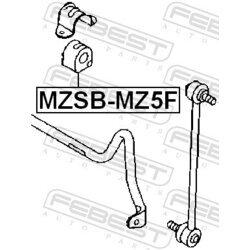 Uloženie priečneho stabilizátora FEBEST MZSB-MZ5F - obr. 1