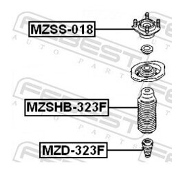 Ochranný kryt/manžeta tlmiča pérovania FEBEST MZSHB-323F - obr. 1