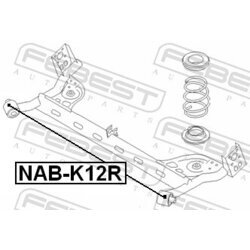 Uloženie tela nápravy FEBEST NAB-K12R - obr. 1