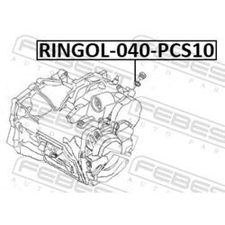 Tesniaci krúžok výpustnej skrutky oleja FEBEST RINGOL-040-PCS10 - obr. 1