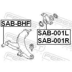 Uloženie riadenia FEBEST SAB-001R - obr. 1