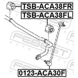 Uloženie priečneho stabilizátora FEBEST TSB-ACA38FL - obr. 1