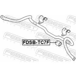 Uloženie priečneho stabilizátora FEBEST FDSB-TC7F - obr. 1
