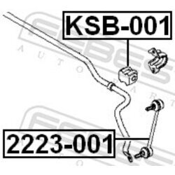 Uloženie priečneho stabilizátora FEBEST KSB-001 - obr. 1